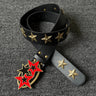 Y2K Red Star Buckle Belt