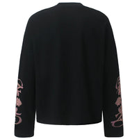 "Regal" Rivet Graphic Long Sleeve Top — vista posteriore