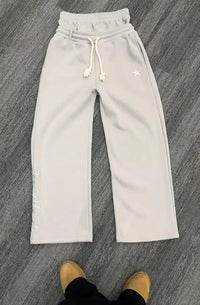 Retro Double Layer Sweatpant Joggers Trousers — vista posteriore