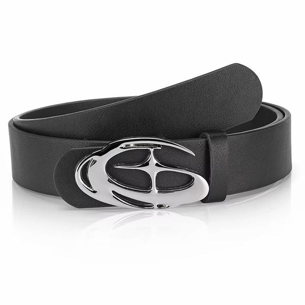 Retro Glistening Star Buckle Belt — vista frontale