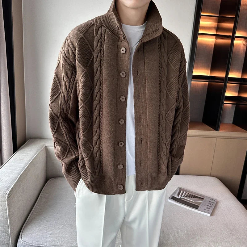 Retro Knit Button Up Cardigan Jumper Sweater — dettaglio della stampa