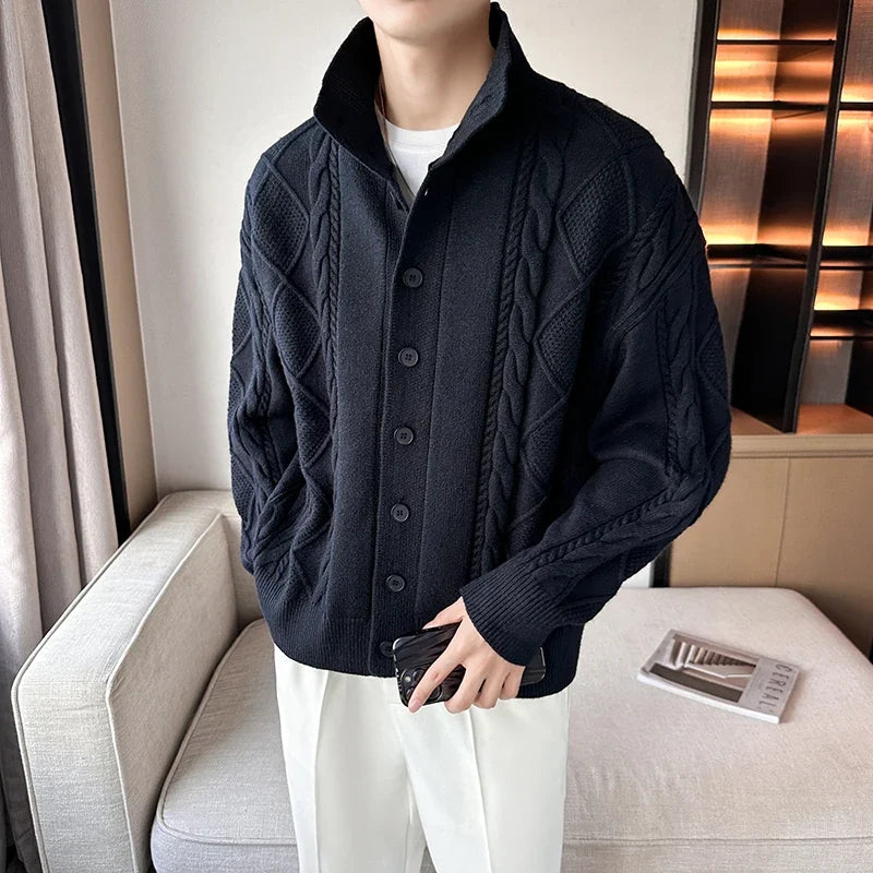 Retro Knit Button Up Cardigan Jumper Sweater — in alternativa