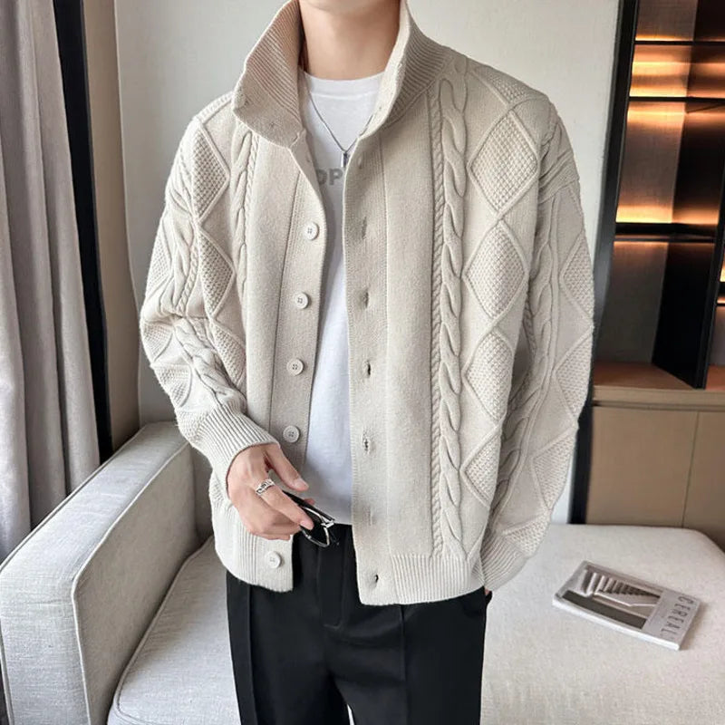 Retro Knit Button Up Cardigan Jumper Sweater — dettaglio