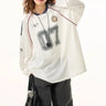Y2K Retro Long Sleeve Printed Jersey T-Shirt