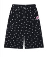 Y2K Retro Polka Dot Design Denim Shorts Jorts