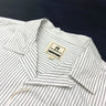 Y2K Retro Striped Short Sleeve Cuban Collar Button Down Shirt