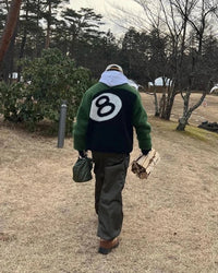 Reversible 8 Ball Fleece Jacket — vista laterale