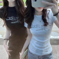 Rhinestone Scripture Summer T Shirt — vista frontale