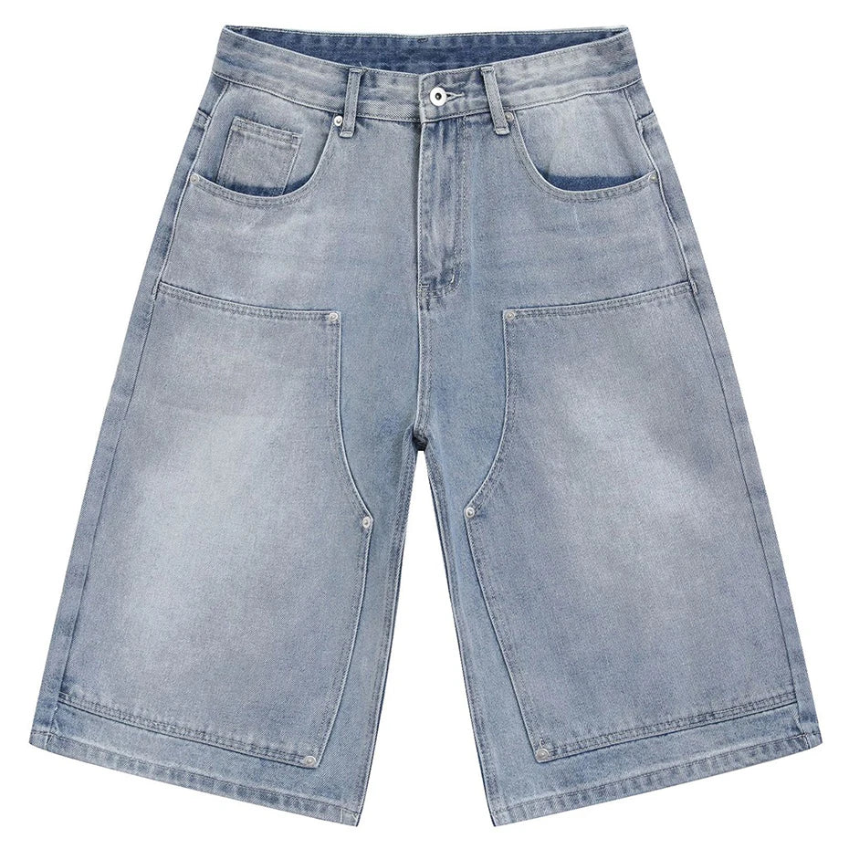 Rivet Carpenter Denim Shorts Jorts — dettaglio