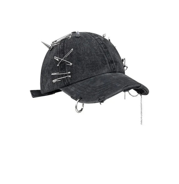 Y2K Rivet and Clips Baseball Cap