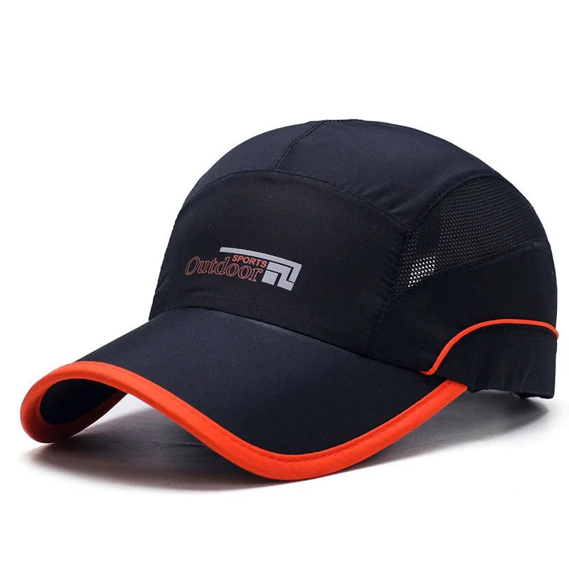 Running Athletic Baseball Cap — vista frontale