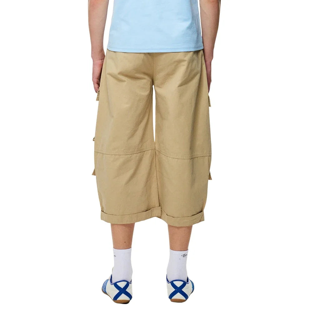Safari Style Barrel Baggy Cargo Shorts Jorts — dettaglio della stampa