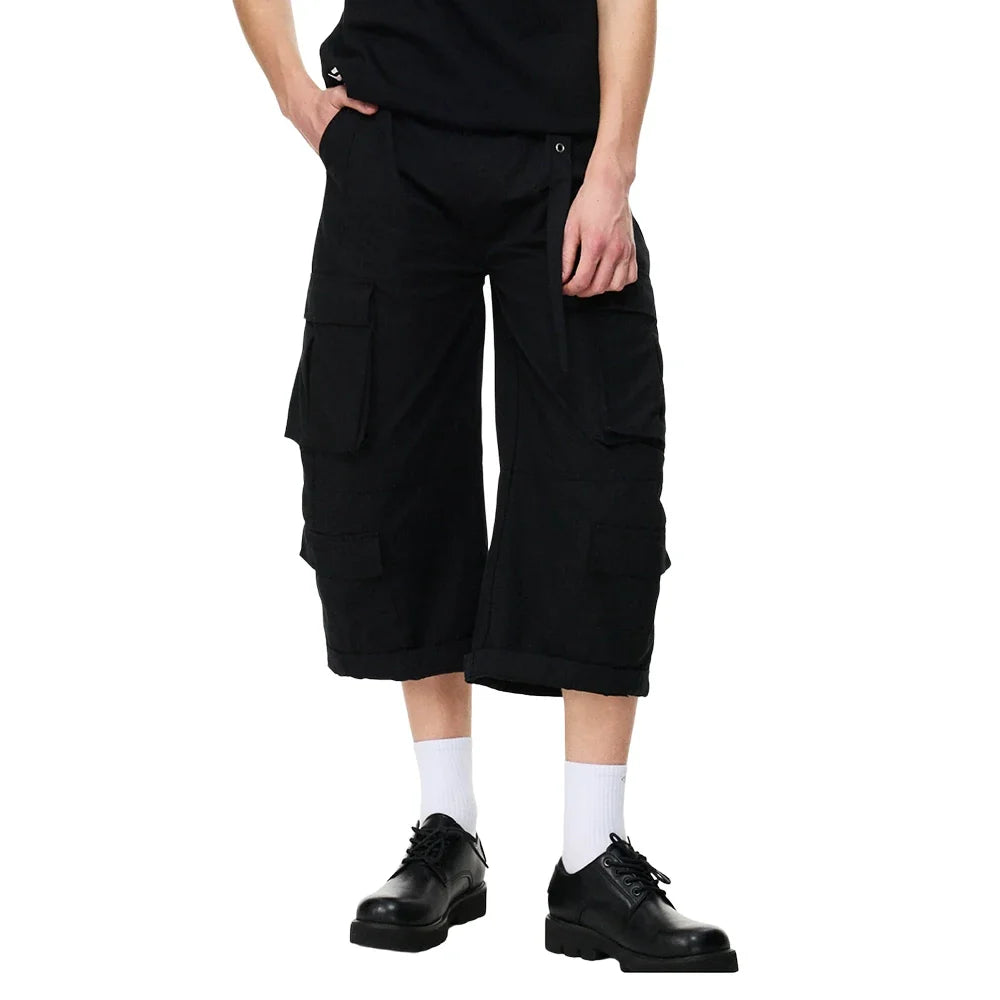Safari Style Barrel Baggy Cargo Shorts Jorts — in alternativa