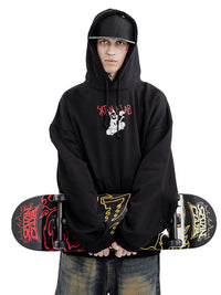 Satan Skateboard Graphic Hoodie — dettaglio