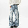 Y2K Scribble Graffiti Graphic Jeans