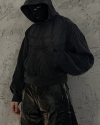 Seraphim Black Hoodie — vista posteriore