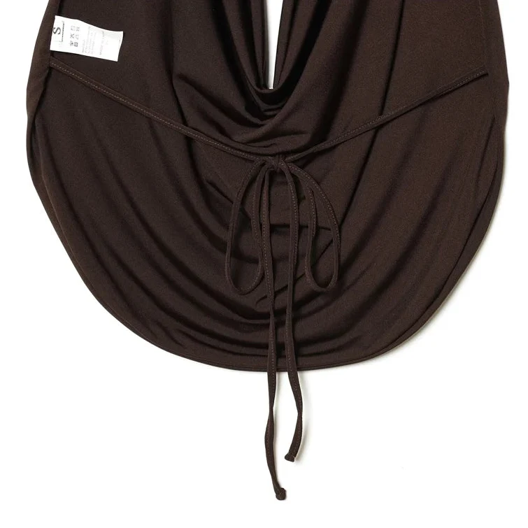 Sexy Backless Halter Plunge Low Cut Top — in alternativa