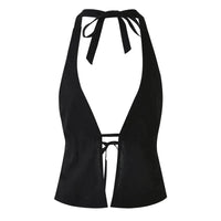 Sexy Black Camisole Halter Top — in alternativa