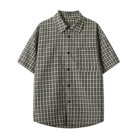Short Sleeve Plaid Button Down Shirt — vista completa