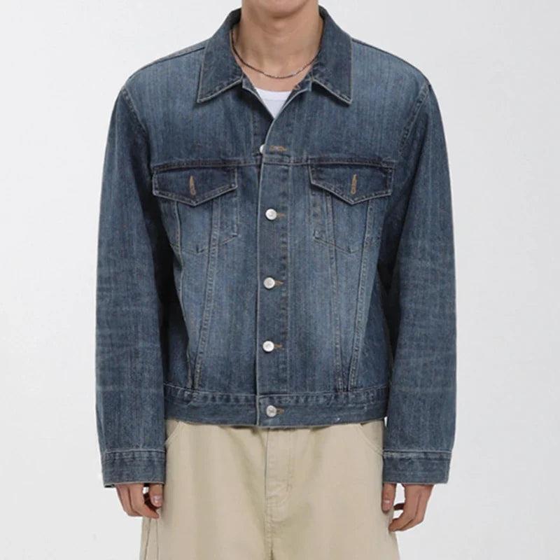 Single Breasted Button Up Denim Jacket — in alternativa