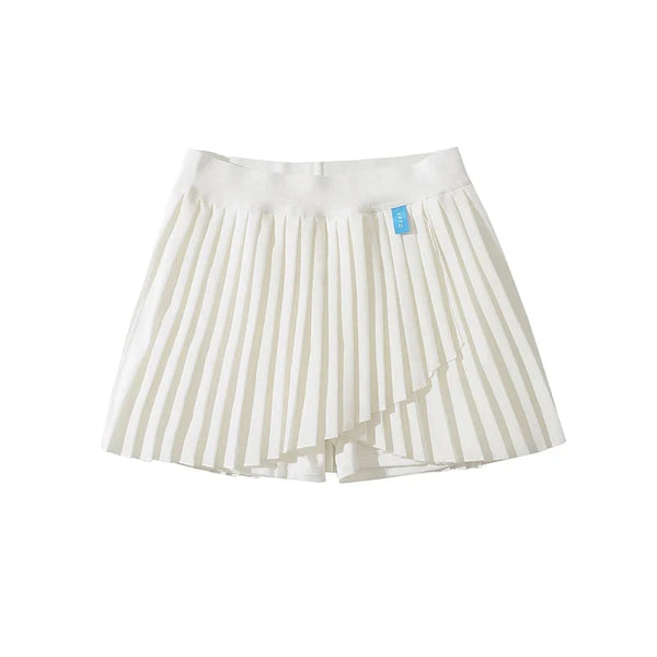 Skirt Pleated High Waist Tennis Mini Skirt — vista frontale