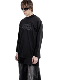 Skull Crutch Graphic Long Sleeve Top — dettaglio