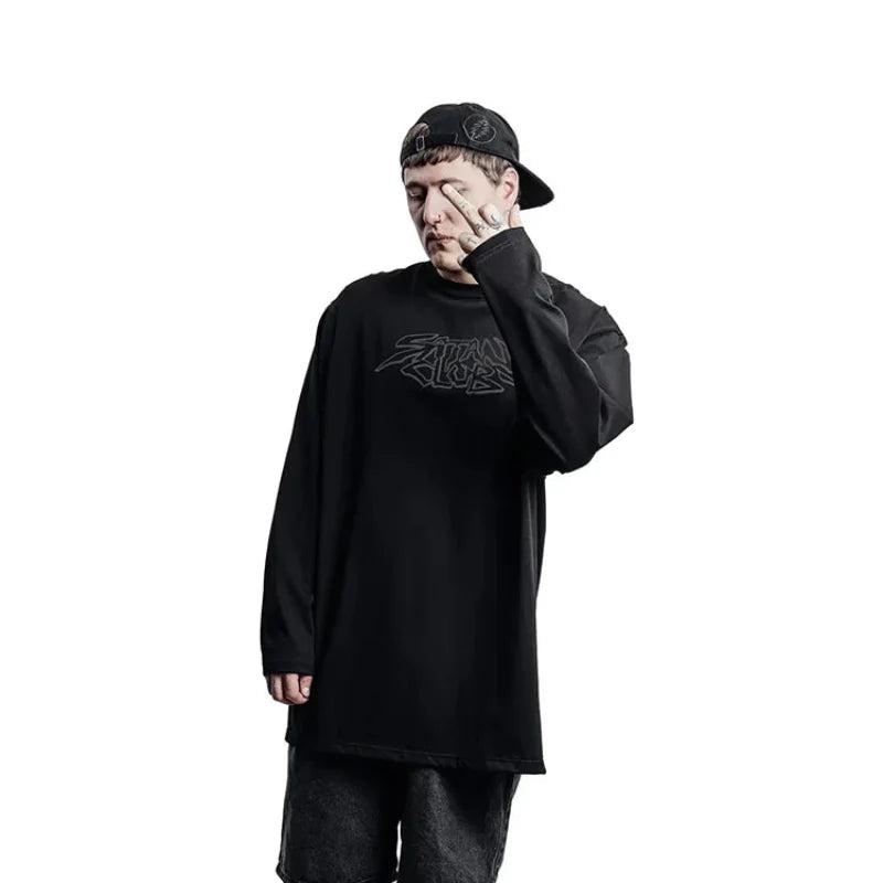 Skull Crutch Graphic Long Sleeve Top — vista posteriore