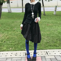 Slim Patchwork Fairycore Cardigan Knit Sweater — dettaglio della stampa