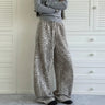 Y2K Snow Leopard High Waist Sweatpants Joggers Trousers