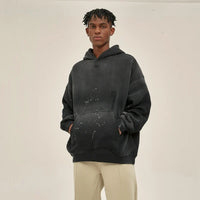 Speckled Ink Faded Distressed Baggy Hoodie — in alternativa