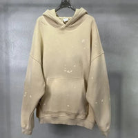 Speckled Ink Faded Distressed Baggy Hoodie — vista frontale