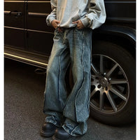 Spliced Flare Baggy Jeans — vista frontale