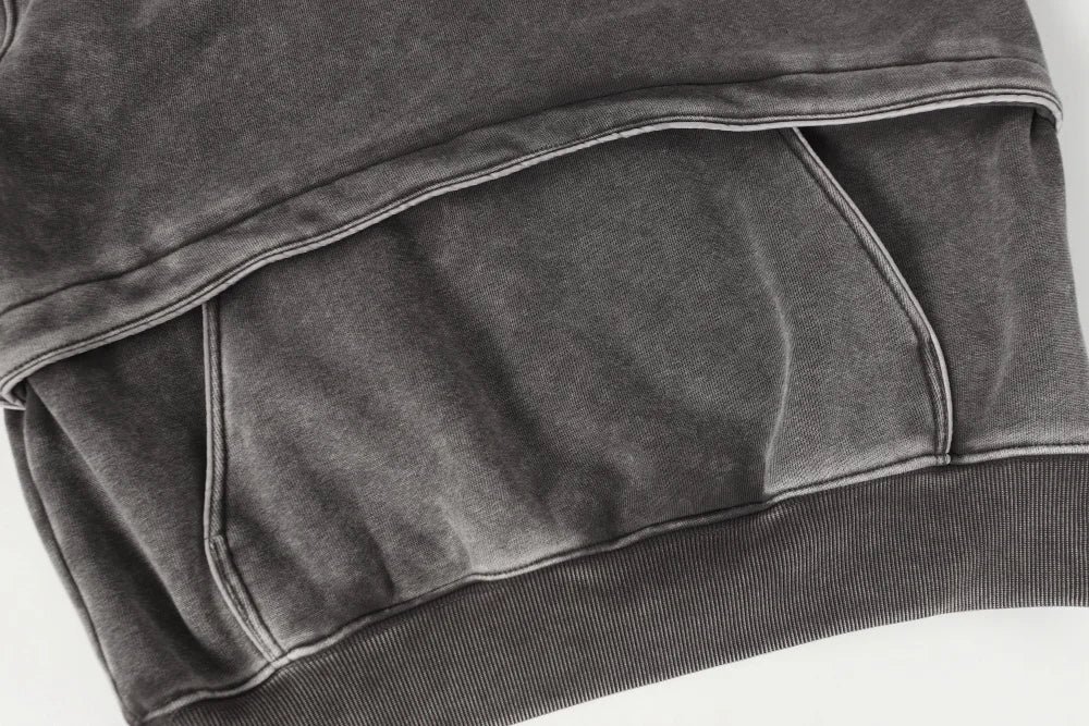 Spliced Washed Hoodie — vista laterale