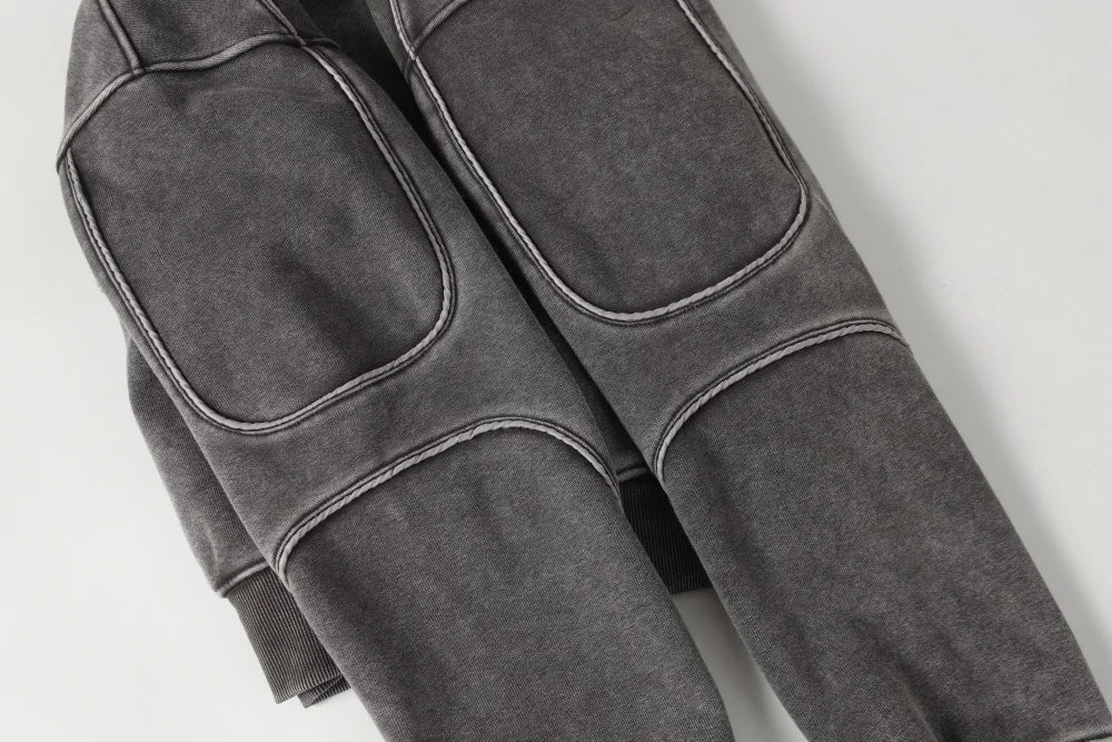 Spliced Washed Hoodie — dettaglio del tessuto