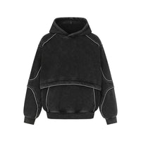 Spliced Washed Hoodie — vista posteriore