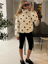 Spring Polka Dot Jacket Coat — dettaglio