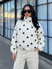 Spring Polka Dot Jacket Coat — dettaglio della stampa