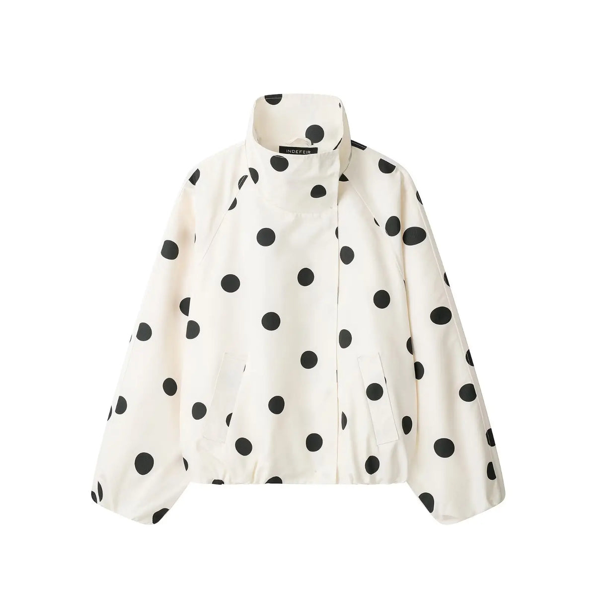 Spring Polka Dot Jacket Coat — vista frontale