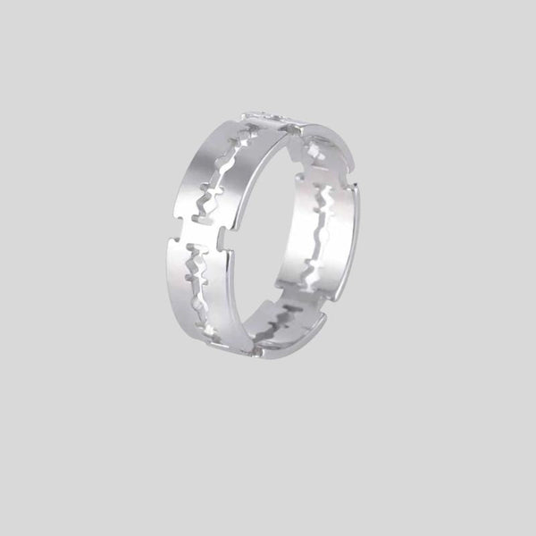 Y2K Stainless Steel Blade Ring