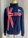 Y2K Stand Neck Union Jack-et Zip Up