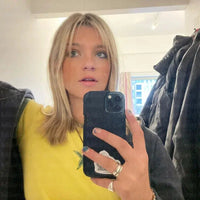 Star Baby Tee Yellow — dettaglio del tessuto
