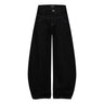 Y2K Star Letter Print Baggy Denim Curved Barrel Jeans