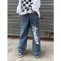 Star Shine Embroidered Jeans — dettaglio della stampa