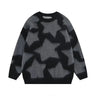 Y2K Star Struck Woven Plaid Knit Jumper