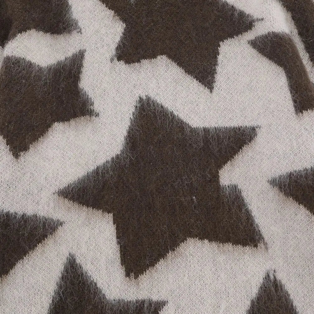 Star Struck Woven Plaid Knit Jumper — dettaglio del tessuto