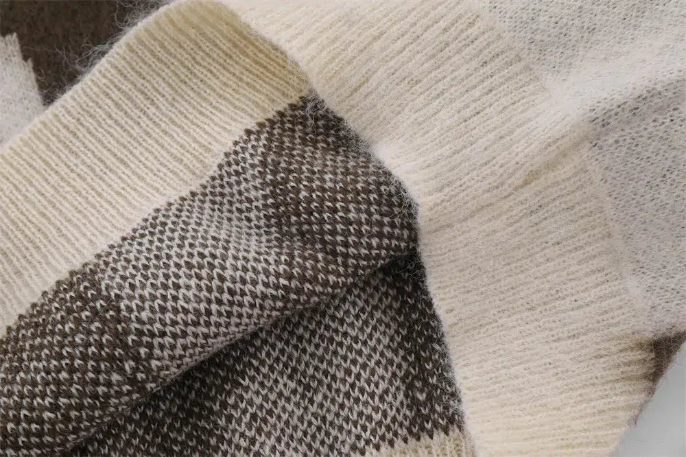Star Struck Woven Plaid Knit Jumper — vista completa