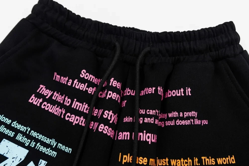 Statements Graphic Sweatpants Joggers Trousers — dettaglio della stampa