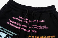 Statements Graphic Sweatpants Joggers Trousers — dettaglio della stampa
