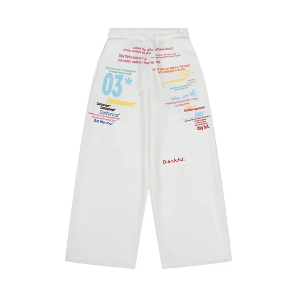 Y2K Statements Graphic Sweatpants Joggers Trousers