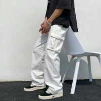 Straight Leg Mens Cargo Trousers — dettaglio